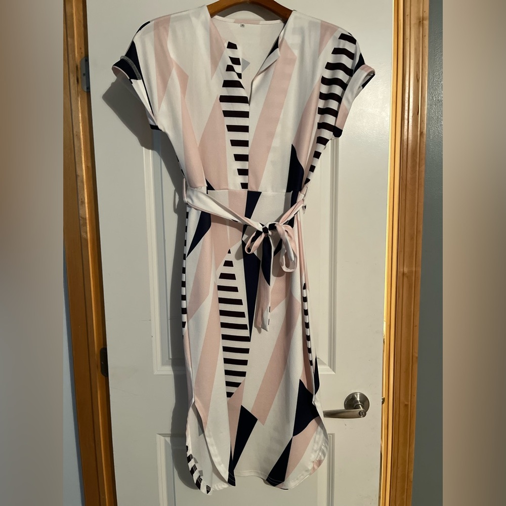 Geometric Print Dress XL